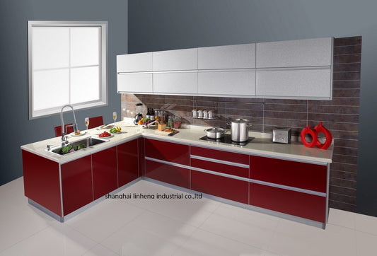 High gloss/lacquer kitchen cabinet mordern(LH-LA096) - Home Decor Gifts and More