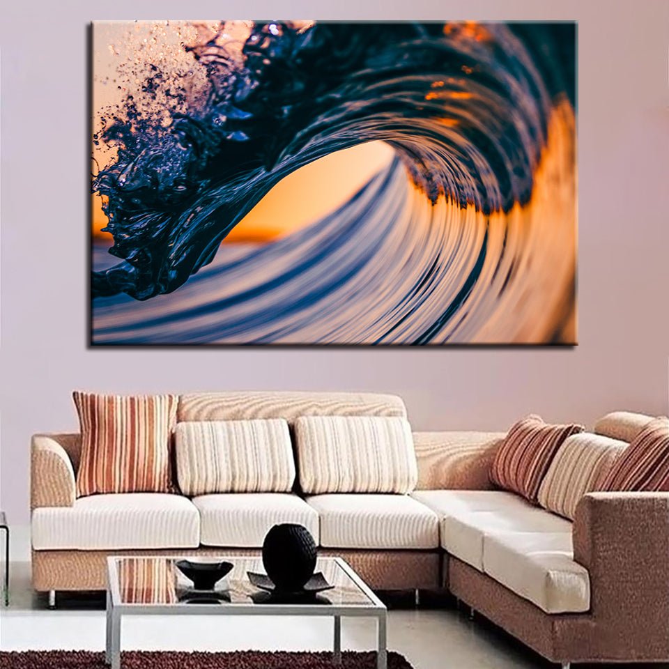 Home Decorative Canvas Painting 1 Pieces HD Prints Sea Waves Wall Art Landscape Modular Pictures Scenery Frame Artwork Poster - Home Decor Gifts and More