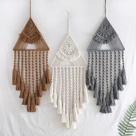 Macrame Wall Hangding Bohemian Hand-woven Boho Tapestry Nordic Baby Room Decoration Dream Catcher Pendant Home Decoration - Home Decor Gifts and More
