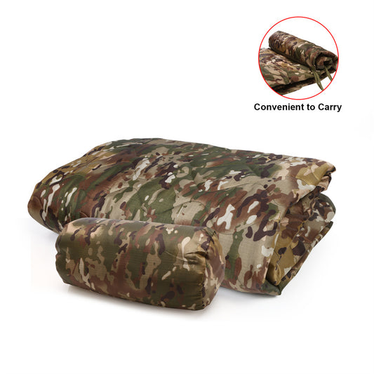 Military Woobie Camping Blanket Indoor Outdoor Waterproof Poncho Liner for Survival,Travel,Hiking Picnics, Beach Trips - Home Decor Gifts and More