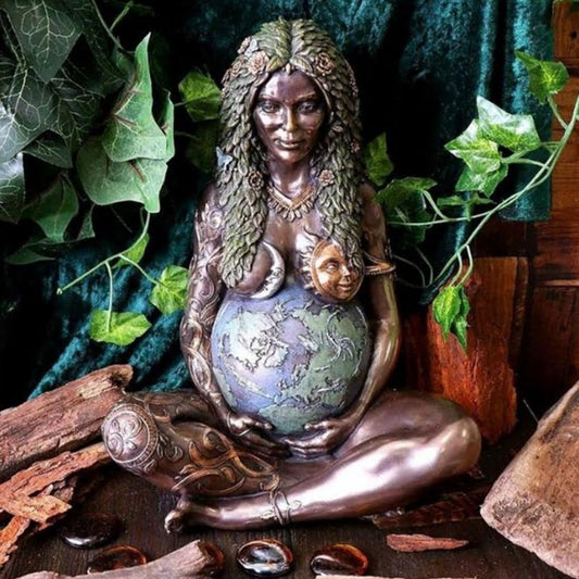 Millennial Mother Earth Goddess Statue For Altar Meaningful Art Gaia Statue Resin Figurine Decoration For Garden Outdoor /Home - Home Decor Gifts and More