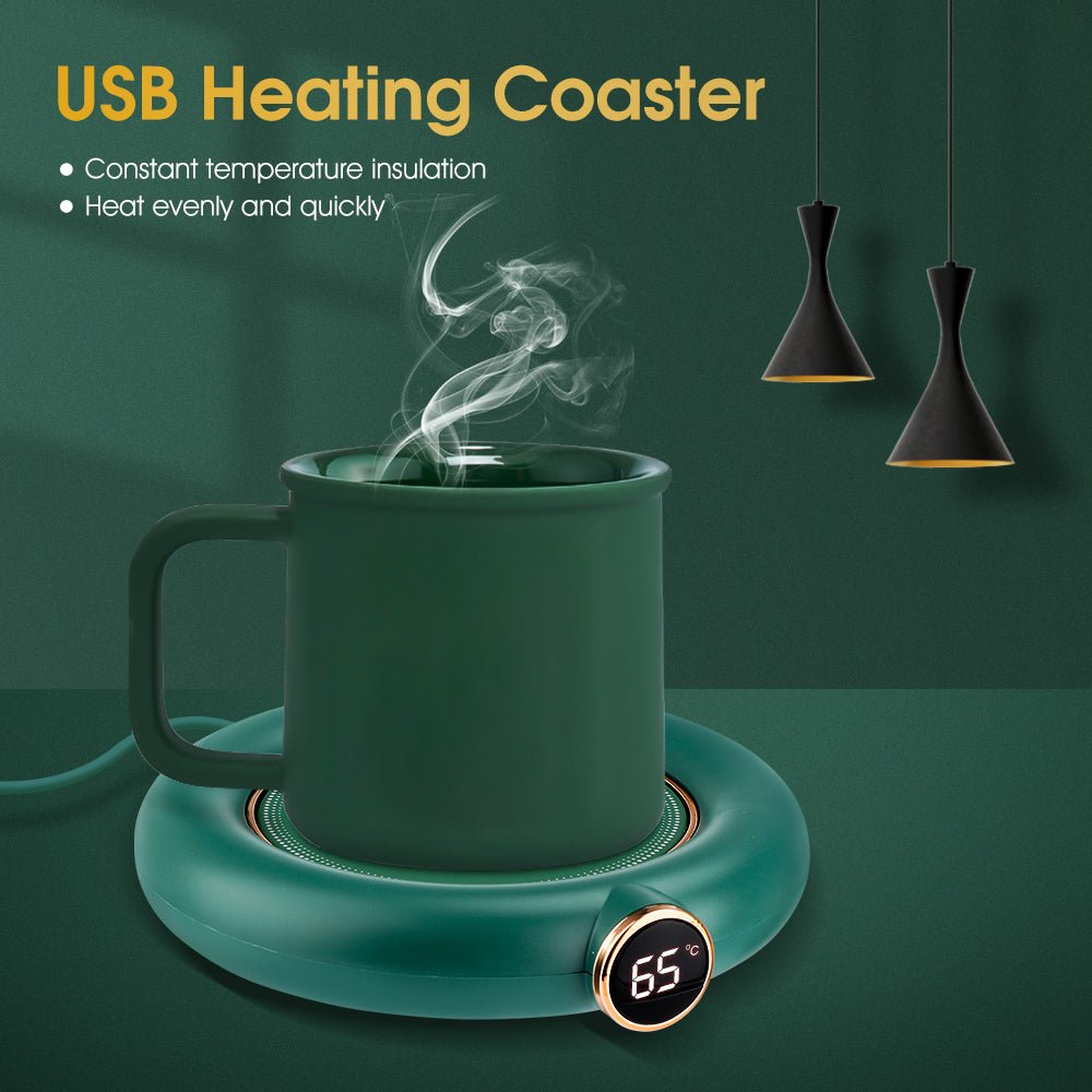 New Coffee Mug Warmer for Home Office Desk Use Electric Beverage Cup Warmer Heating Coasters Plate Pad for Cocoa Tea Water Milk - Home Decor Gifts and More