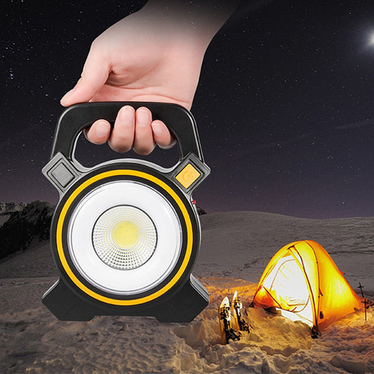 Outdoor LED Portable Lantern Tent Light COB Work Lamp Solar Emergency Spotlight Rechargeable Floodlight for Hiking Camping Light | Decor Gifts and More