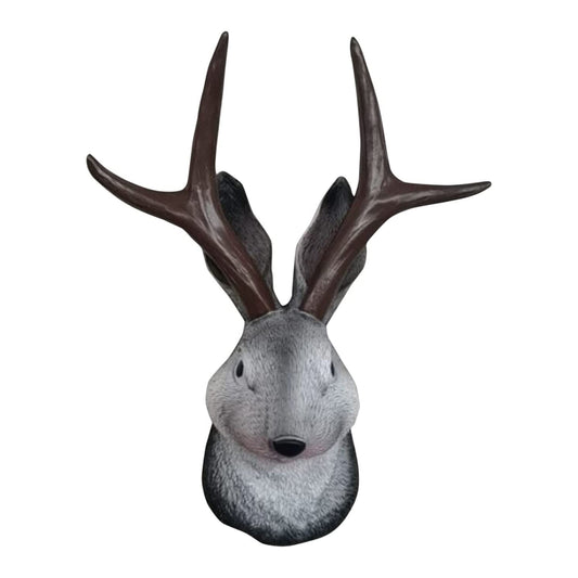 Jackalope  Rabbit Head Bust Wall Art Wall Decor - Home Decor Gifts and More