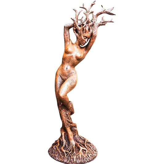 Resin Garden Crafts Decoration Unique Dryad Statue Green Man Statue Tree God Exquisite Decorations for Bedroom Garden Supplies - Home Decor Gifts and More