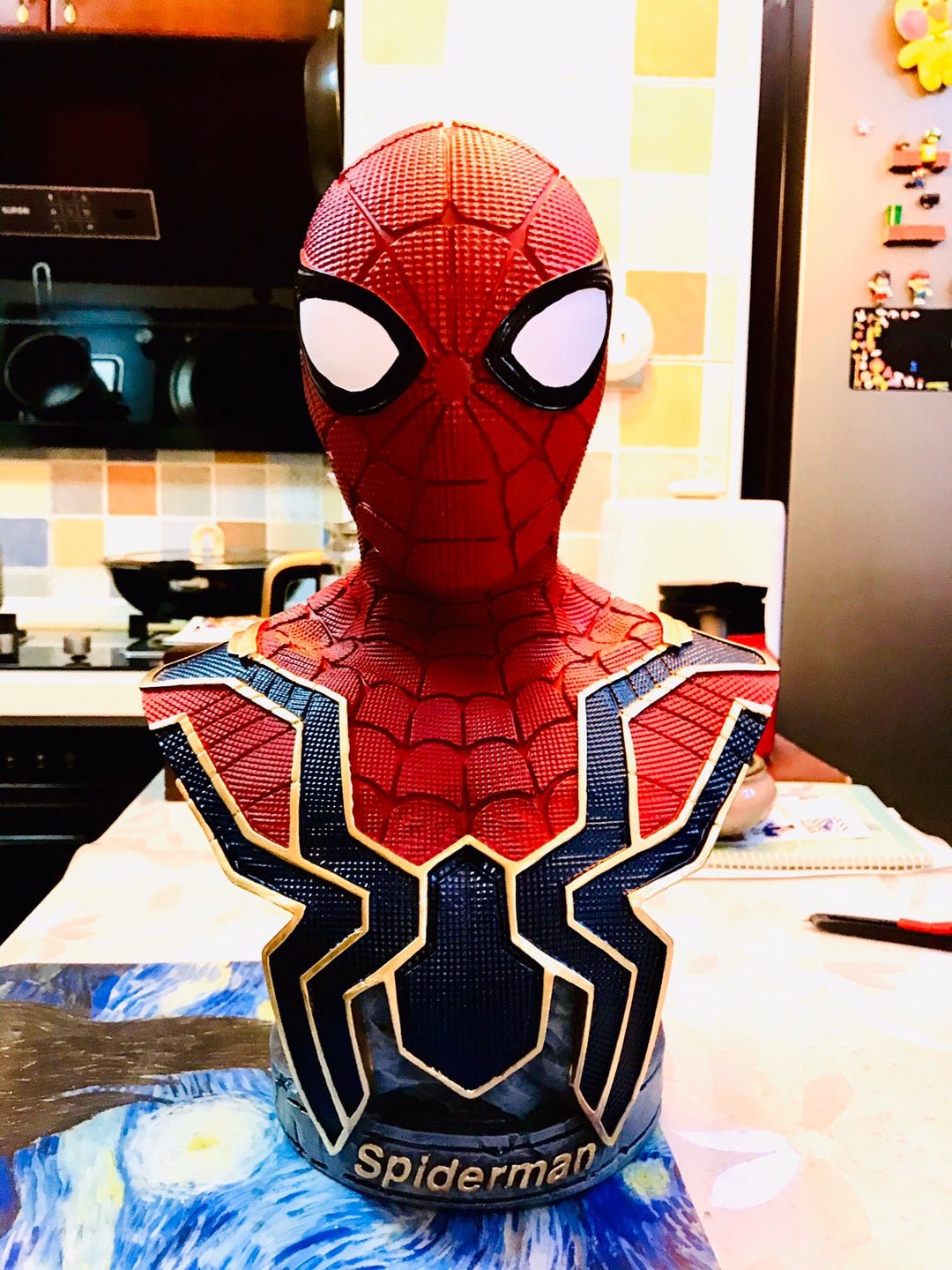 Spiderman Superhero Bust Desktop Portrait Statue - Home Decor Gifts and More
