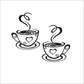 Cup Coffee Removable Wall Sticker Decorative Painting