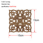 Solid Wood Cube Carved Square Flower Door Heart Flower Furniture Decoration Accessories