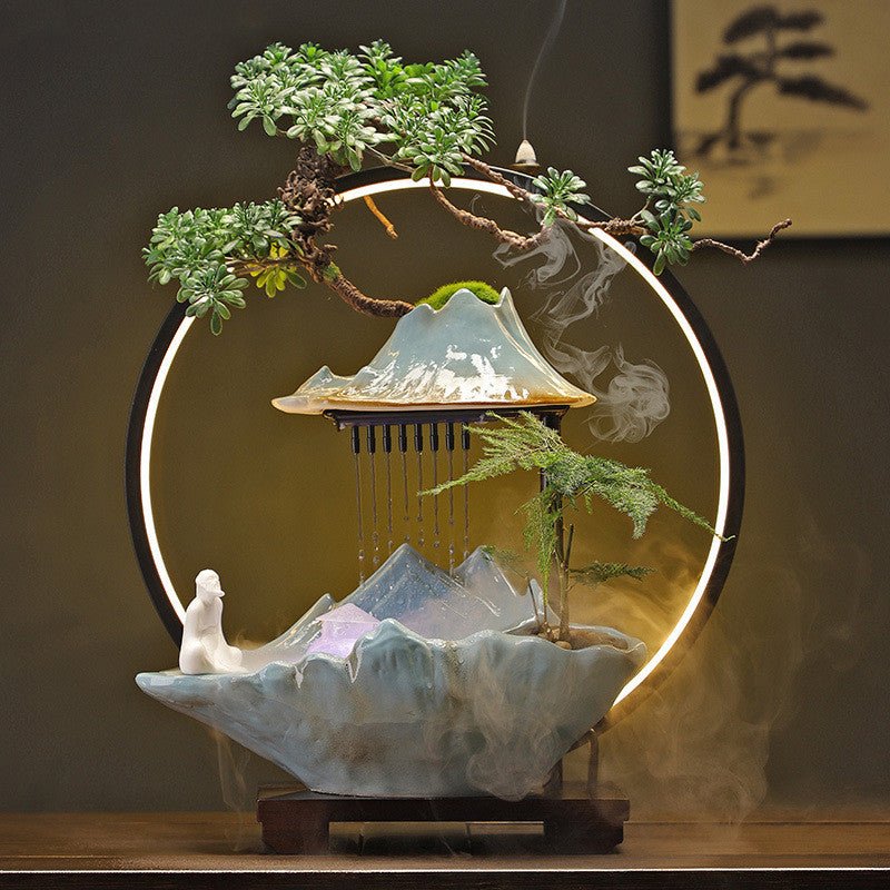 New Chinese Style Generating Wealth Flowing Water Ornament Fountain | Decor Gifts and More