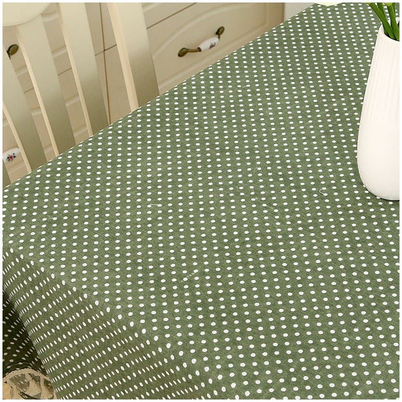 Cotton And Linen Round Table Rectangular Garden Tablecloth