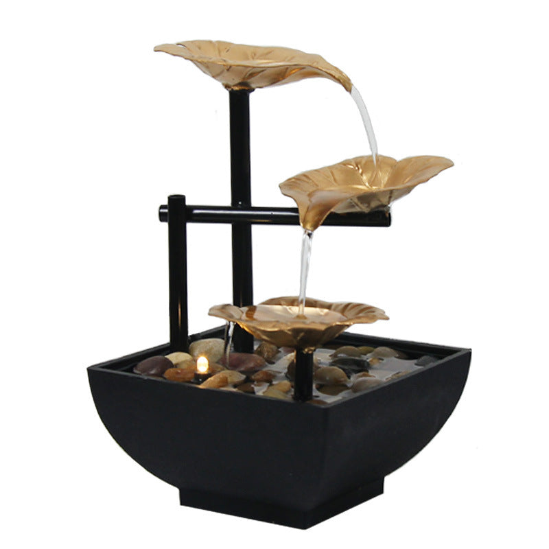 Desktop Feng Shui Rotating Water Fountain Ornament | Decor Gifts and More