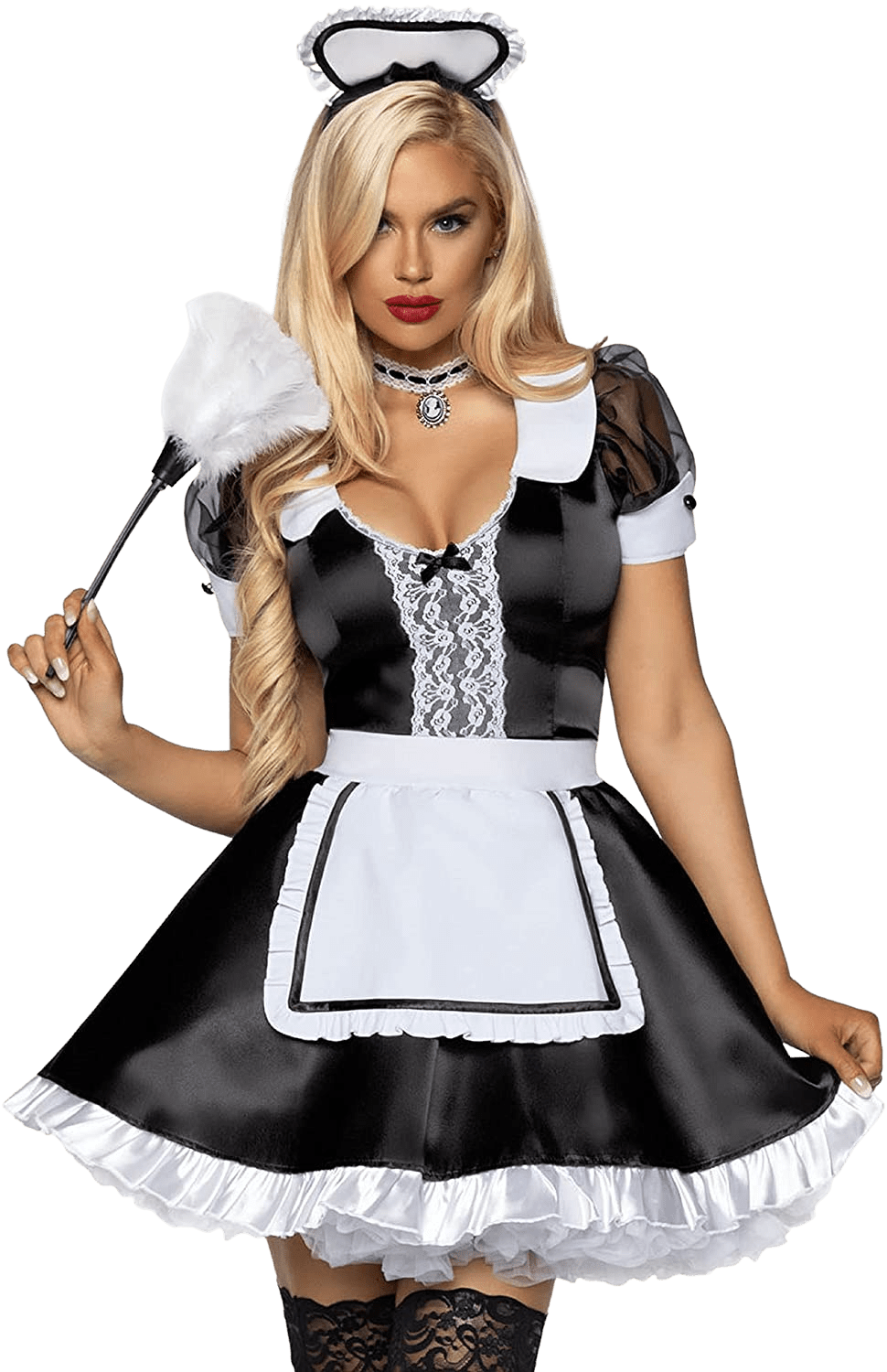Leg Avenue Women's Classic French Maid Costume | Decor Gifts and More