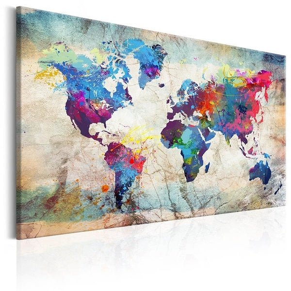 HD World Map Wall Picture Painting Living Room Decoration Mural | Decor Gifts and More