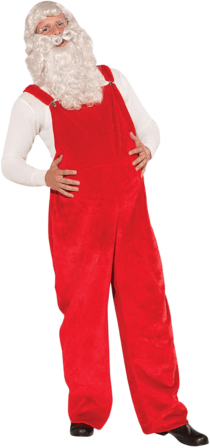 Men's Santa Claus Costume Overalls | Decor Gifts and More