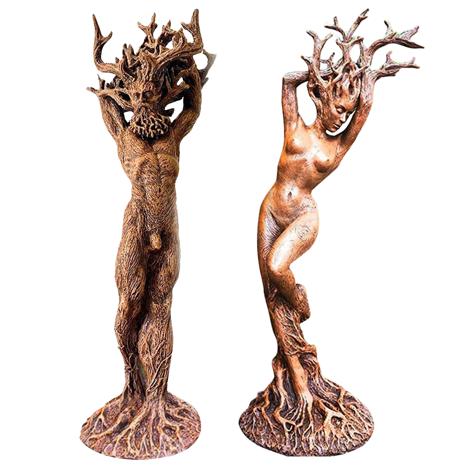 Handcrafted Forest Goddess Statue God Goddess Of Tree Statue Sculpture Home - Home Decor Gifts and More