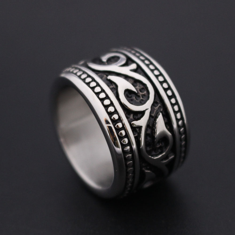 Men's Stainless Steel Ring Dragon Circle | Decor Gifts and More