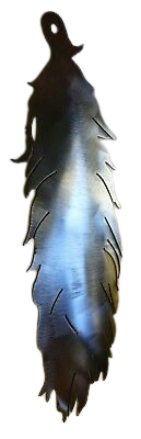 Metal Wall Art Feather Unfinished 8 1/4" - Home Decor Gifts and More