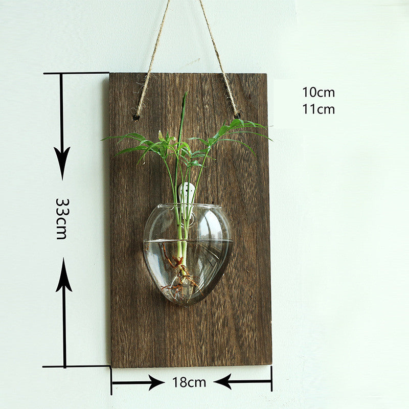 Wall-mounted Solid Wood Creative Home Hanging Vase | Decor Gifts and More