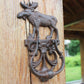 European Retro Nostalgic Cast Iron Crafts Retro Elk Door Knock | Decor Gifts and More