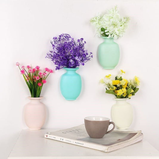 Seamless Paste Wall Plastic Water Vase | Decor Gifts and More