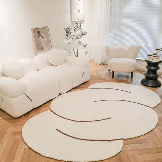 luxury cashmere creme modern area rug carpet