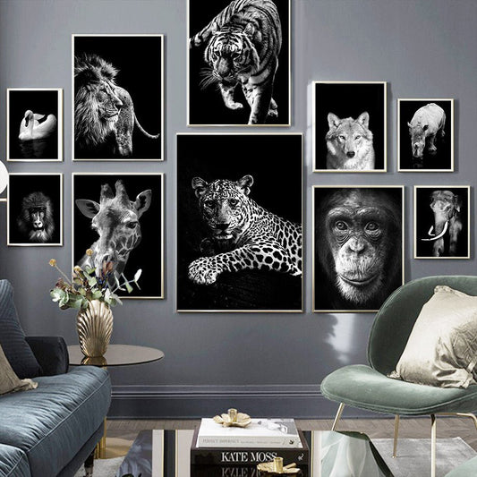 Animal Canvas Poster Art Painting Wall Room Decor Frameless | Decor Gifts and More