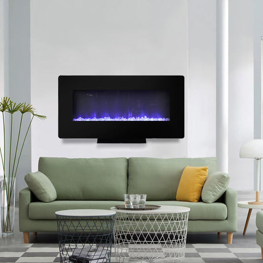 36 Inch Electric Fireplace With Timer,Adjustable Flame Color And Effects | Decor Gifts and More