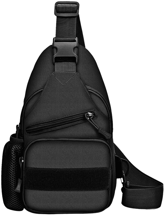 Canvas Sling Bag for Men, Small Shoulder Backpack with USB Cable Portable for Travel Sports - Home Decor Gifts and More