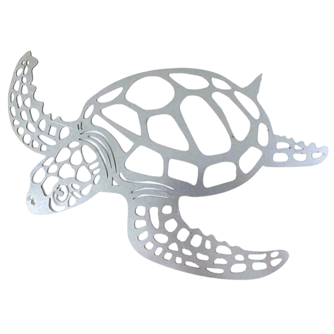 Metal Sea Turtle Ornament Beach Theme Decor Wall Art Decorations Wall Hanging for Indoor Livingroom Decor - Home Decor Gifts and More