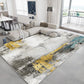 yellow, gray and white modern office luxury modern home style area rug carpet