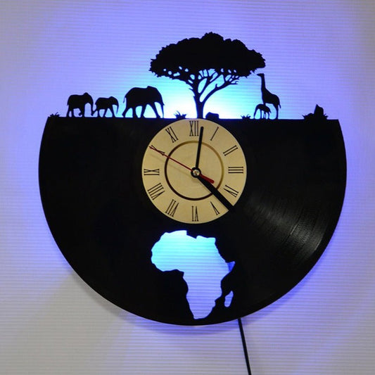 Vinyl Record Light Wall Wall Creative Vinyl Clock Night Light | Decor Gifts and More