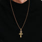 Stainless Steel Zircon Anka Cross Pendant | Decor Gifts and More