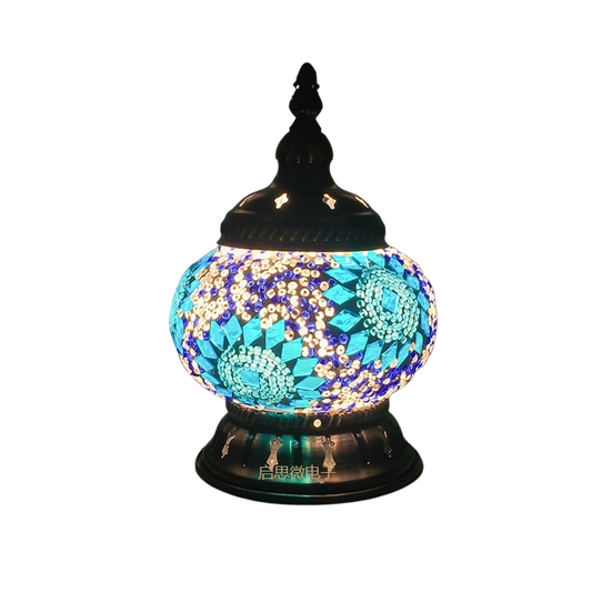Turkish mosaic table Lamp vintage art deco Handcrafted lamparas de mesa Glass romantic bed lamp lamparas con mosaicos | Decor Gifts and More