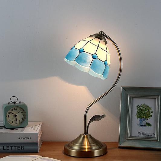 European-style Pastoral Mediterranean Bedside Lamp Home Bedroom | Decor Gifts and More