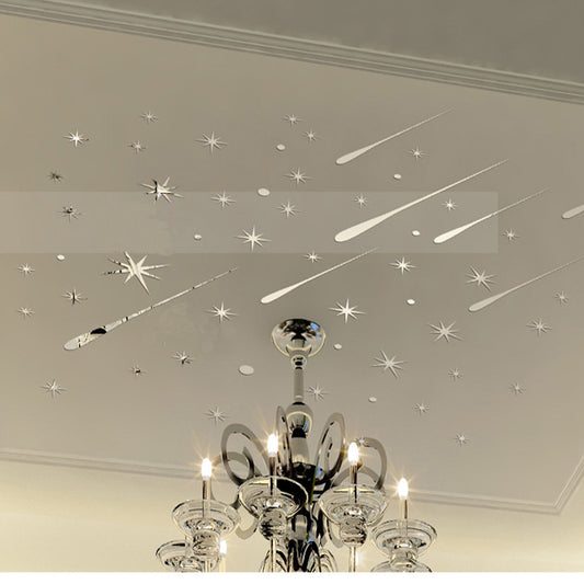 TV Wall Ceiling Meteor Mirror Decoration Sticker | Decor Gifts and More