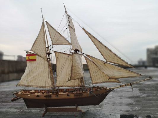 Jalko Wooden Assembled Ancient Sailing Ship Model | Decor Gifts and More