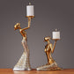 European Style Retro Beauty Candlestick Ornament Decoration | Decor Gifts and More