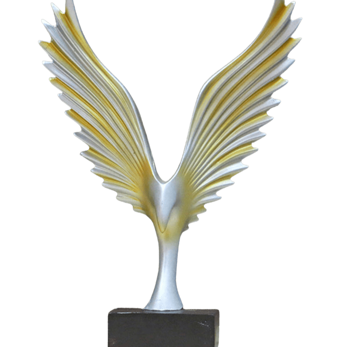 Modern Contemporary Wings Sculpture - Home Decor Gifts and More