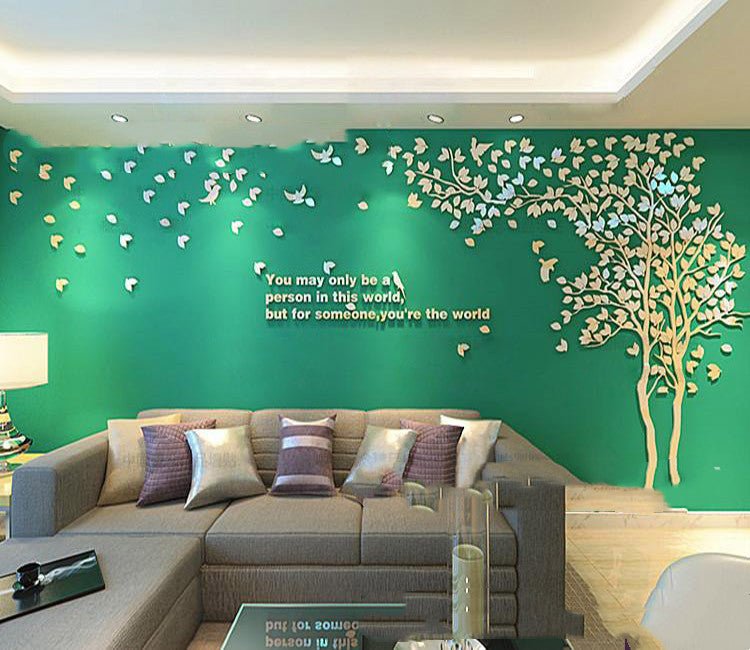 Removable 3d Stereo Acrylic Wall Stickers Living Room Decoration Big Tree | Decor Gifts and More