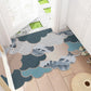 blue gray dirt-resistant silk circle area rug carpet interior exterior anti-skid luxury mat