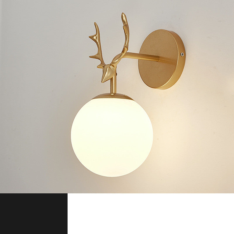 Modern Minimalist Creative Round Glass Wall Lamp