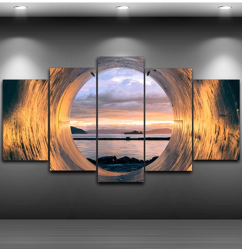 Poster Art Painting Home Decor Sunset Tube Seascape Frame Living Room Canvas | Decor Gifts and More