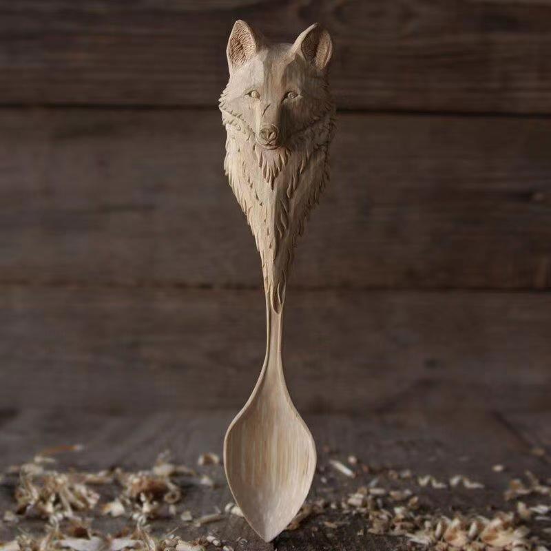 Hand Carved Spoon Wooden Craft Ornament | Decor Gifts and More