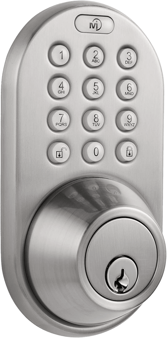 MiLocks DF-02SN Electronic Keyless Entry Touchpad Deadbolt Door Lock - Home Decor Gifts and More