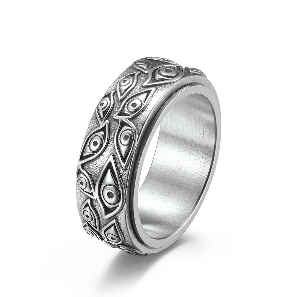 Amazon Sourcing God's Eye Stainless Steel Ring | Decor Gifts and More