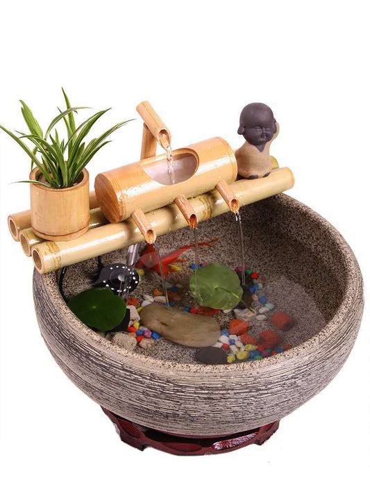 Fashion Bamboo Tube Filter Water Device Fountain Decoration | Decor Gifts and More