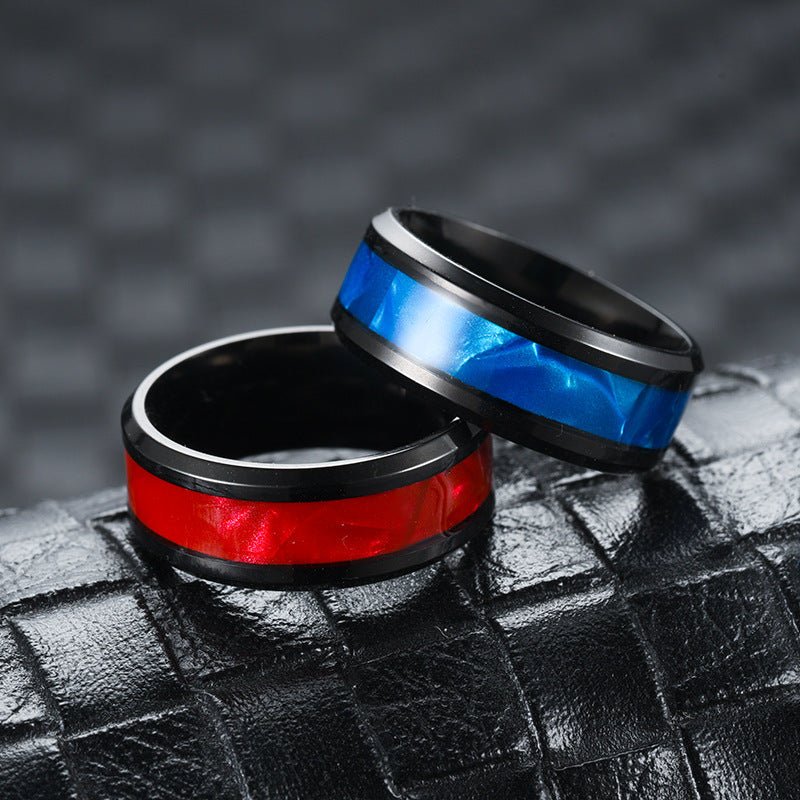 European And American Titanium Steel Shell Stainless Steel Ring | Decor Gifts and More