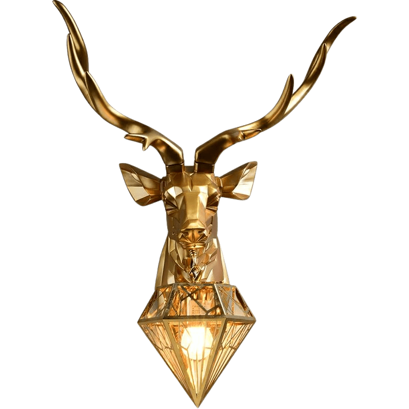 Deer Wall Lamps, Deer Head Bust, Deer Wall Lights, Deer Wall Lamps