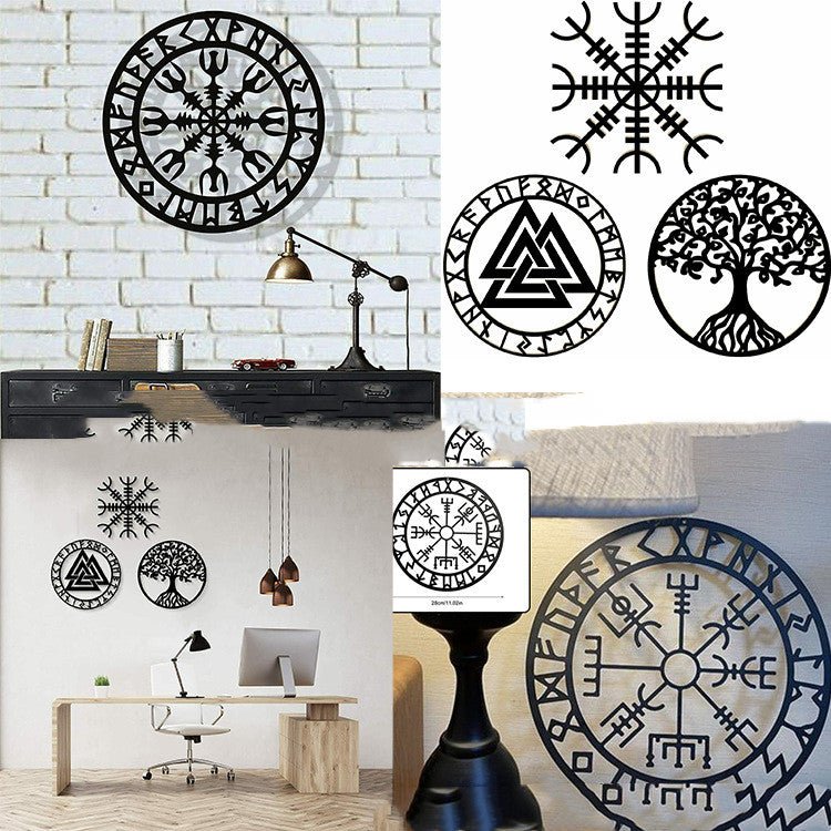 Metal Wall Art Viking Wrought Iron Hanging | Decor Gifts and More