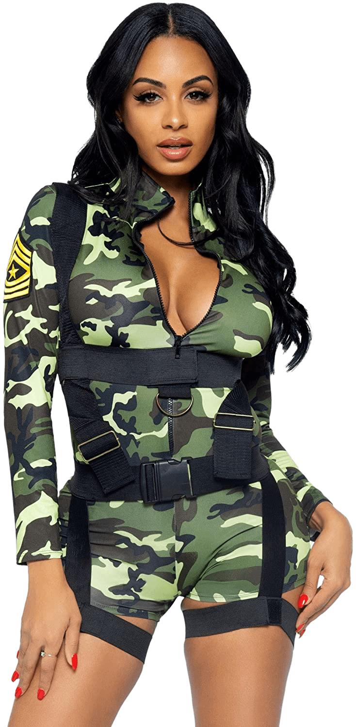 Leg Avenue Women's 2 Piece Goin' Commando Costume | Decor Gifts and More